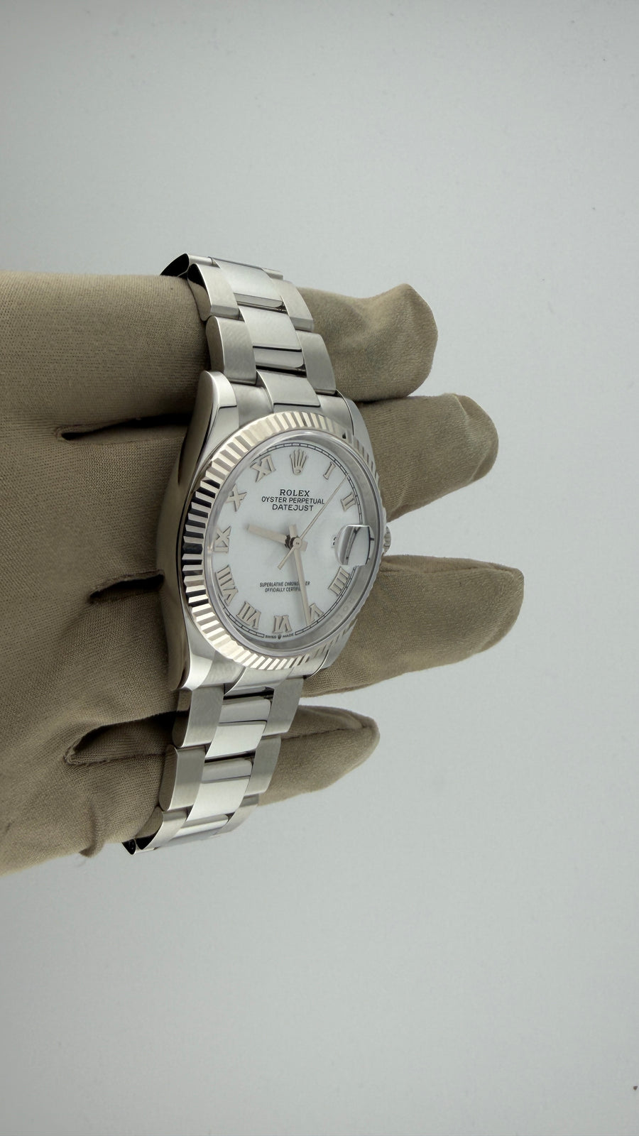New 2026 Rolex Date-Just 36 White Roman 126234 (Complete Set Green Inner And Outer Box, 2X Tags, Booklets + Card) - Image 4