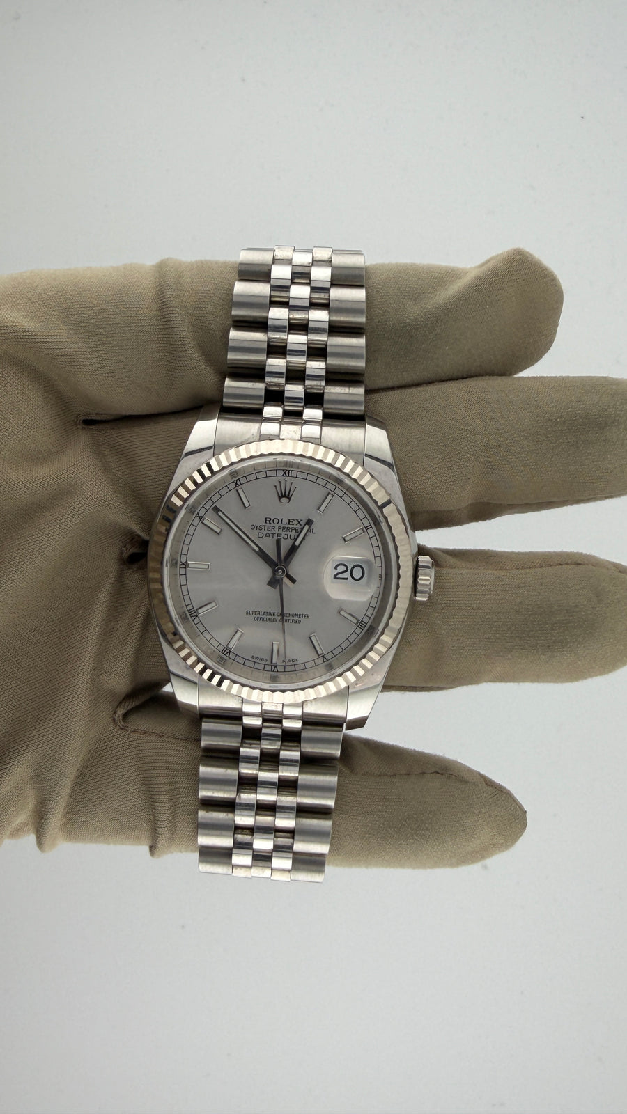 2017 Rolex Date-Just 36 Silver Stick 116234 (Watch,Card,Box and Booklets) - Image 2