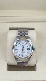 1975 Rolex Oyster Date 34 White Roman Dial 1500 (Watch, RSC & Box) - Thumb 1