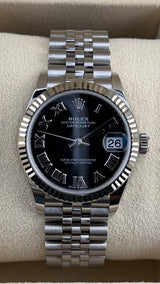 2020 Rolex Date-Just 31 Black Roman Dial 278274 ( Watch,Card,Wt,Box & Booklets) - Thumb 1