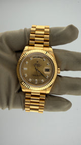 2014 Rolex Day-Date 41 Champagne Diamond Dial 218238 (Watch,Card,Wt,Box & Booklets) - Thumb 2