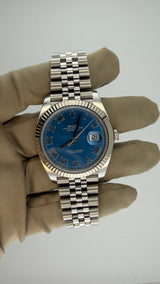 2024 Rolex Date-Just Blue Azzuro 126334 (Watch, Card & Box) - Thumb 2