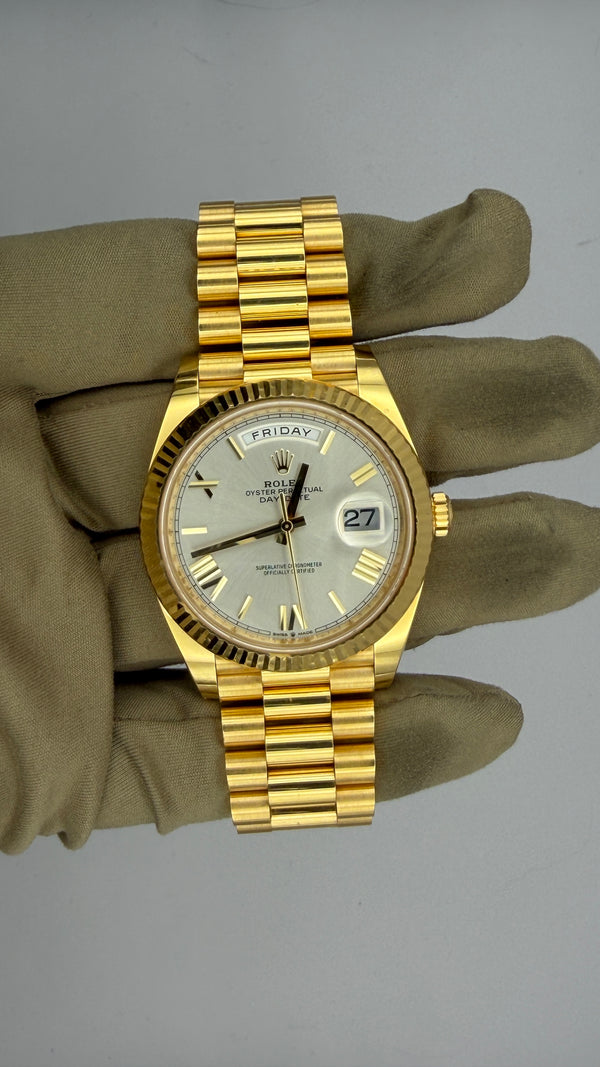 2023 Rolex Day-Date 228238 (Watch, Card & Box)