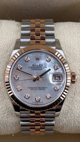 2023 Rolex Date-Just 26 Mother Of Pearl Diamond Dial 278271 (Watch,Box,Card & Booklets) - Thumb 1