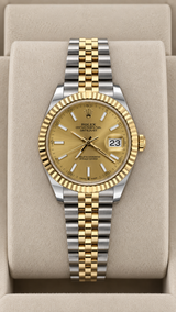 2025 Rolex Datejust 41 Champagne Stick Dial 126333 (Watch + Card) - Thumb 1