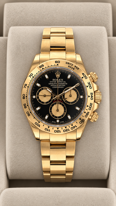 2011 Rolex Daytona Black Dial, Pink Subdials 116505 (Watch + Card + WT)