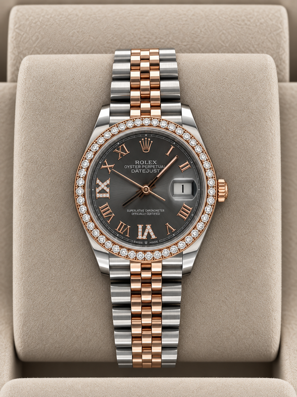 2021 Rolex Datejust 36 Roman Diamond Dial & Bezel 126281RBR (Watch + Card + WT)