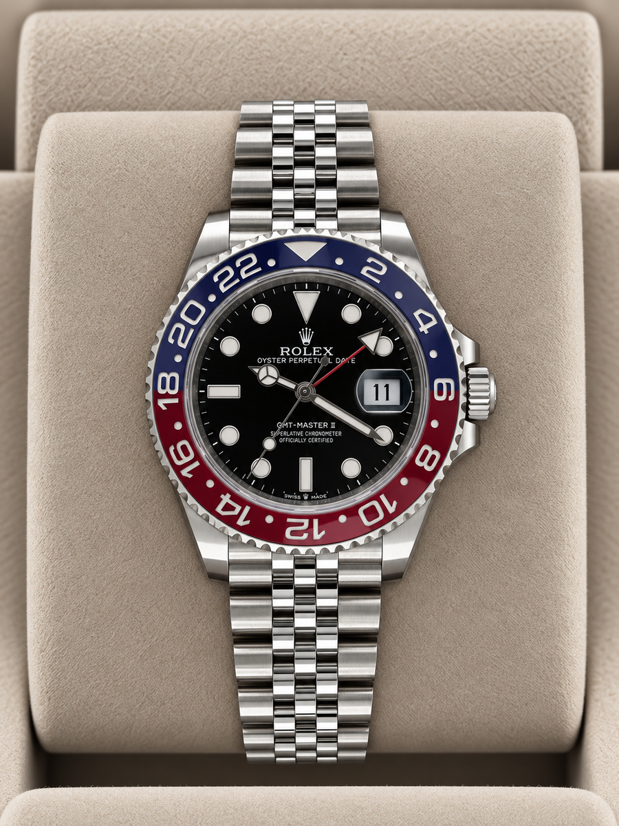 2021 Rolex GMT-Master II "Pepsi" 126710BLRO (Watch + Card) - Image 1