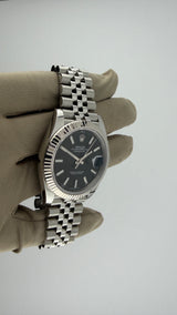 2023 Rolex Date-Just Black Stick 126334 (Watch, Card & Box) - Thumb 4