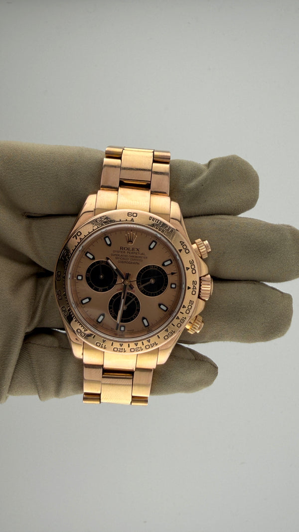 2012 Rolex Daytona Rose Gold Pikachu 116505 (Watch,Rsc,Card, Box)