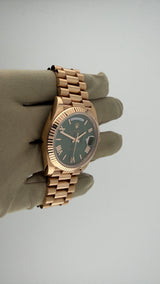 2020 Rolex Day Date 40 Olive Dial 228235 (Watch,Box,Card,2X Tags) - Thumb 4