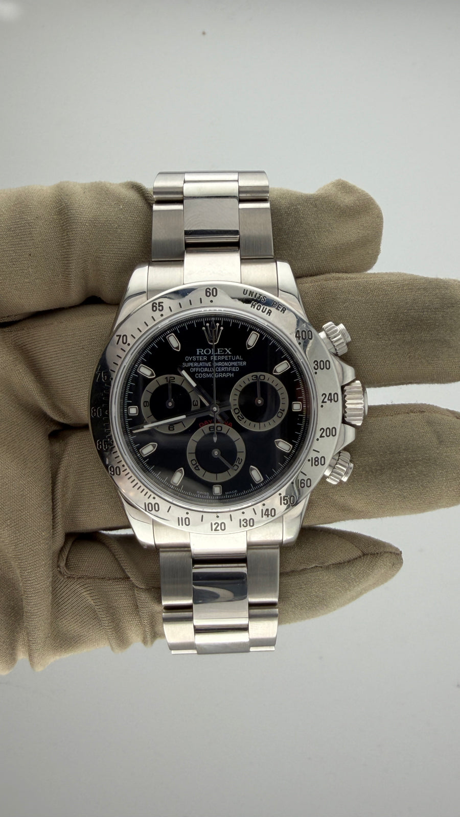 2006 Rolex Cosmograph Daytona Steel Black Dial 116520 (Watch, Box & Papers) - Image 2