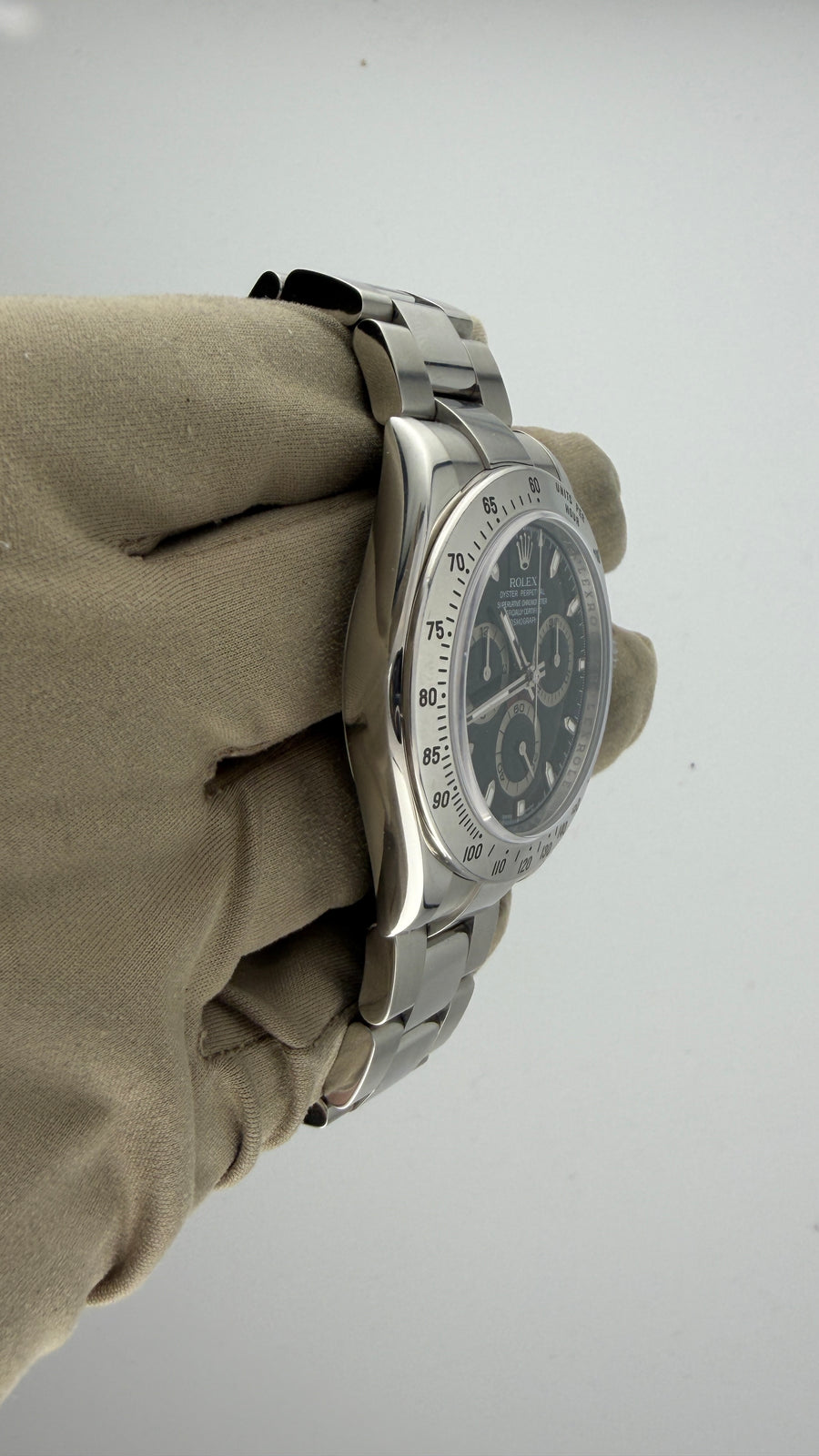 2006 Rolex Cosmograph Daytona Steel Black Dial 116520 (Watch, Box & Papers) - Image 4