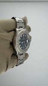 2008 Rolex Yacht-Master 40 Steel/Platinum Blue Dial 116622 (Watch & Box) - Thumb 3