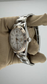 2018 Rolex Date-Just 41 White Stick Dial 126334 (Watch, Card, WT, Box & Booklets) - Thumb 4