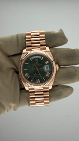 2024 Rolex Day-Date 40 Olive Dial 228235 (Watch, Card, WT, Box & Booklets) - Thumb 2
