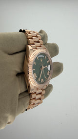 2024 Rolex Day-Date 40 Olive Dial 228235 (Watch, Card, WT, Box & Booklets) - Thumb 4