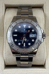 2008 Rolex Yacht-Master 40 Steel/Platinum Blue Dial 116622 (Watch & Box) - Thumb 1
