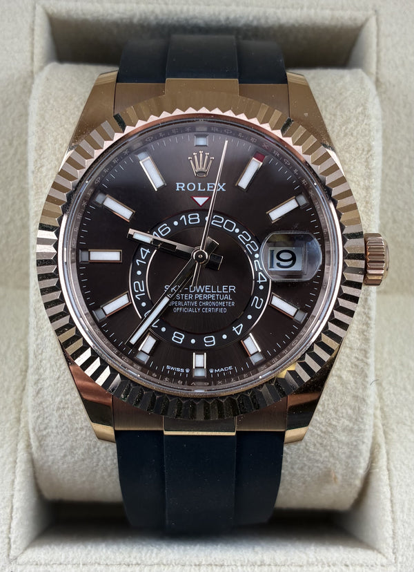 2024 Rolex Sky-Dweller Everose Chocolate Dial 326235 (Watch, Box & Papers)