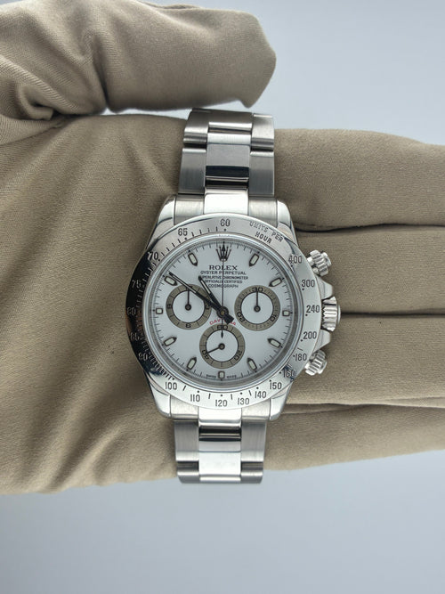 2000 Rolex Daytona White Dial 116520 (Watch, Box & Booklets)