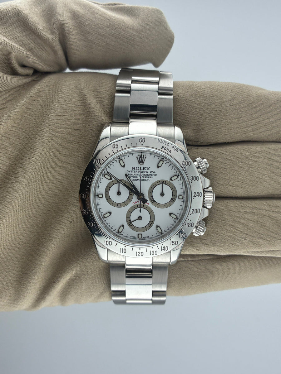 2000 Rolex Daytona White Dial 116520 (Watch, Box & Booklets) - Image 2
