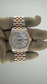 2023 Rolex Datejust 36 Two-Tone Diamond MOP 126281RBR (Watch, Box & Papers) - Thumb 2