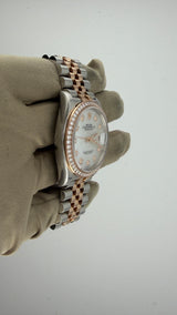 2023 Rolex Datejust 36 Two-Tone Diamond MOP 126281RBR (Watch, Box & Papers) - Thumb 4