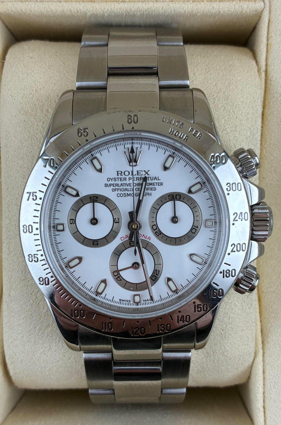 2000 Rolex Daytona White Dial 116520 (Watch, Box & Booklets) - Image 1