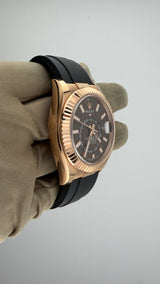 2024 Rolex Sky-Dweller Everose Chocolate Dial 326235 (Watch, Box & Papers) - Thumb 4