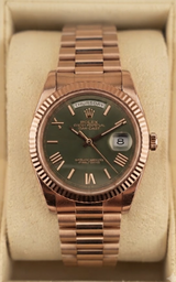 2024 Rolex Day-Date 40 Olive Dial 228235 (Watch, Card, WT, Box & Booklets) - Thumb 1