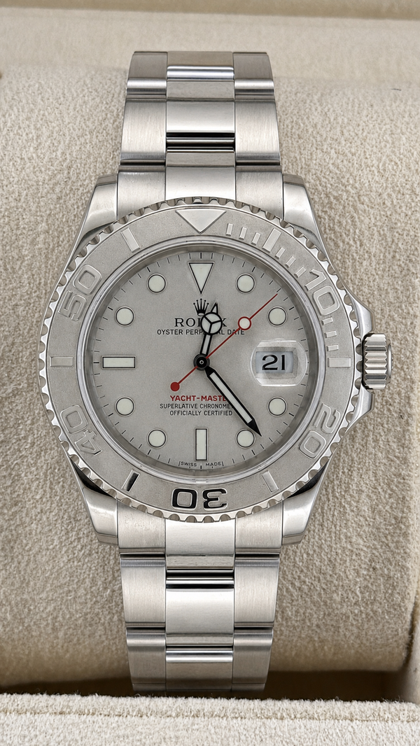 2002 Rolex Yacht-Master Platinum Dial 16622 (Watch Only)
