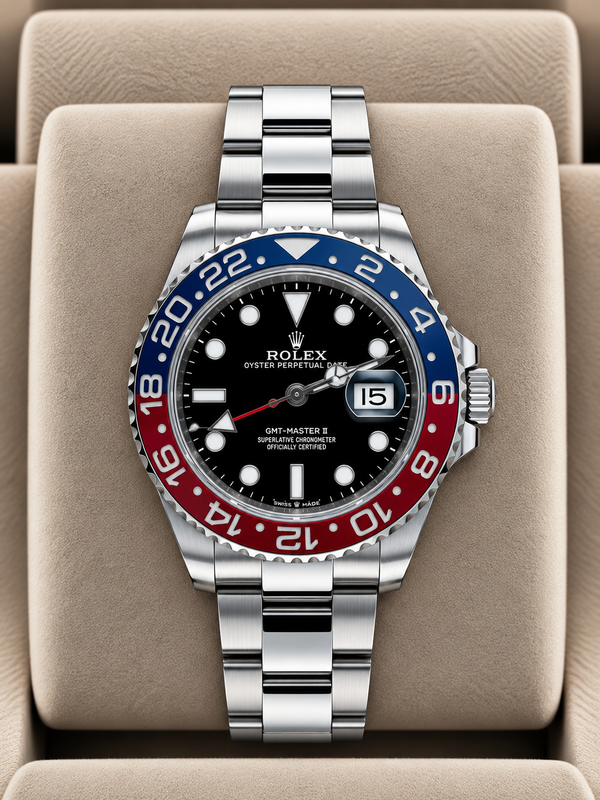 2021 Rolex GMT-Master II Pepsi Black Dial 126710BLRO