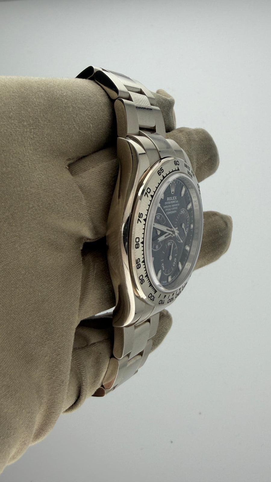 2019 New Rolex Daytona 40mm 18k White Gold Blue Dial Ref. 116509 (Watch, Card, WT) - Image 4