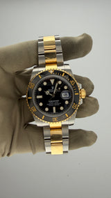 2016 New Rolex Submariner Date 40mm Two-Tone Black Dial Ref. 116613LN (Watch, Card) - Thumb 4