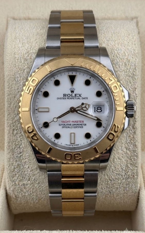 2012 Rolex Yacht-Master White Dial 16623 (Watch,Box,card & Booklets) - Image 1
