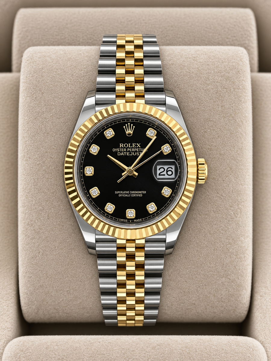 2022 Rolex Datejust Black Diamond Dial 126333 - Image 1