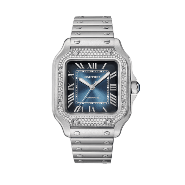 Cartier Santos De Cartier Blue Steel 35.1mm