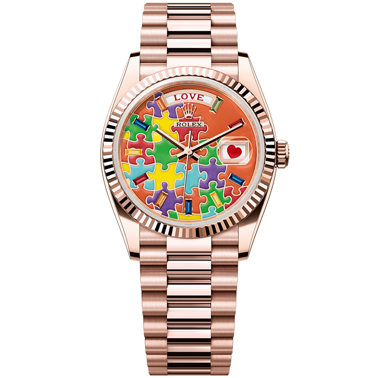 Rolex Day-Date Blue Rose Gold 36mm - Image 1