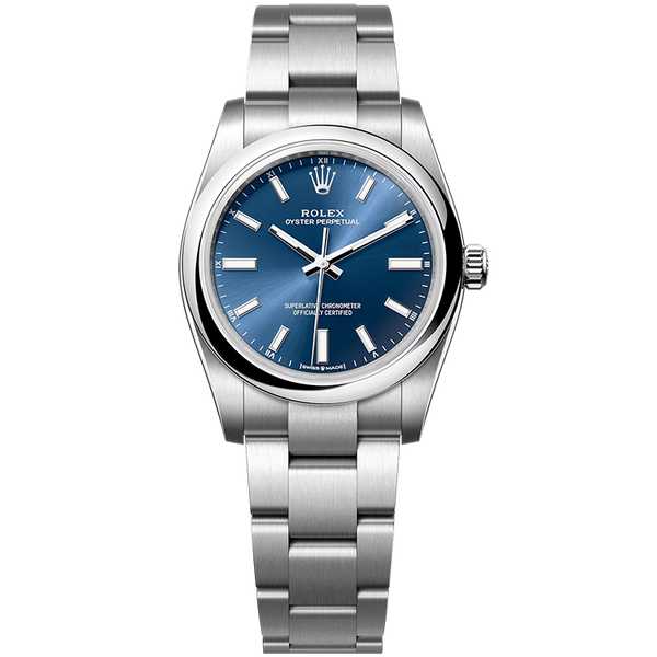 Rolex Oyster Perpetual Blue Steel 34mm