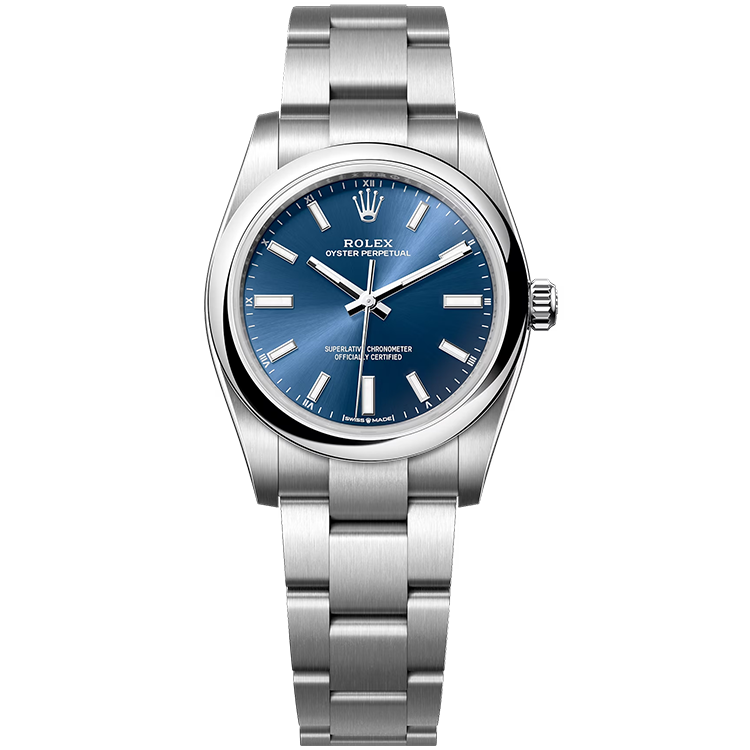 Rolex Oyster Perpetual Blue Steel 34mm - Image 1
