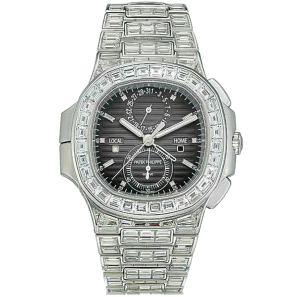 Patek Philippe Nautilus Black White Gold 40.5mm