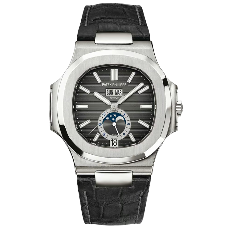 Patek Philippe Nautilus Grey Leather 40.5mm - Image 1