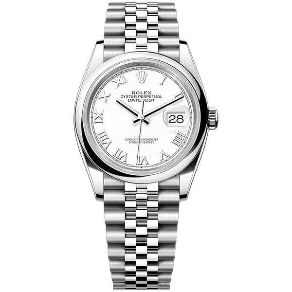Rolex Datejust White Steel 36mm