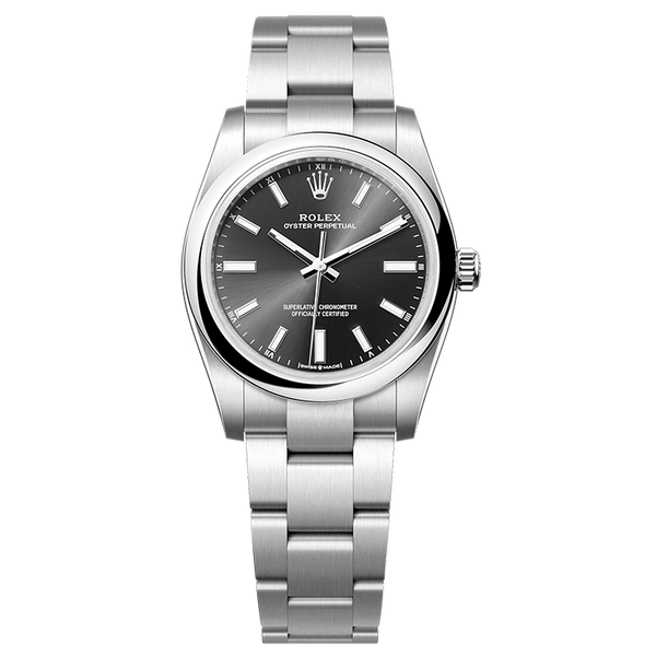 Rolex Oyster Perpetual Silver Steel 34mm