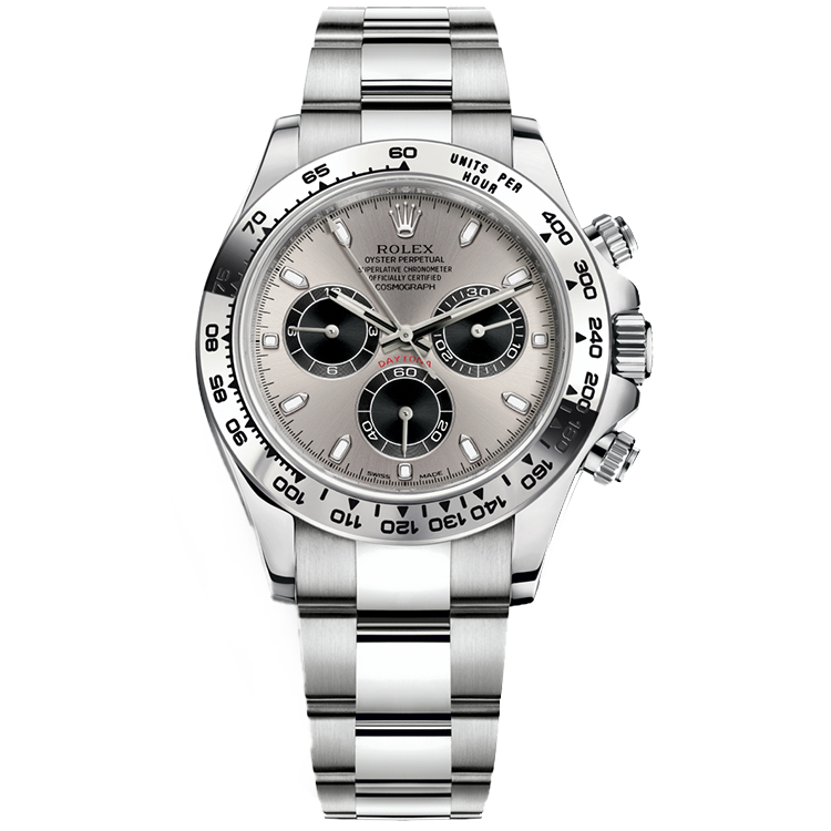 Rolex Daytona Silver White Gold 40mm - Image 1
