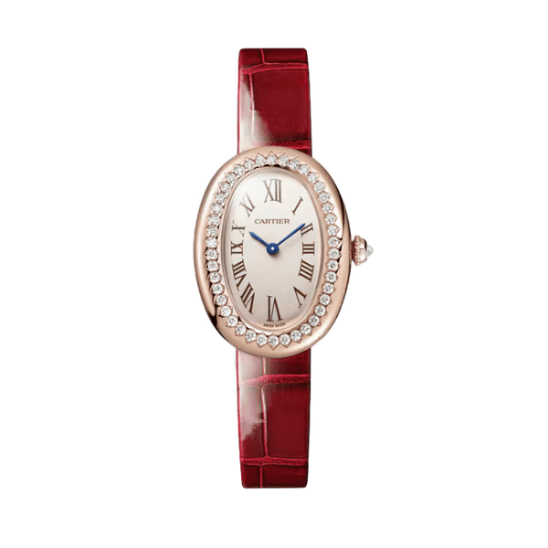 Cartier Baignoire Silver Leather 23.09mm