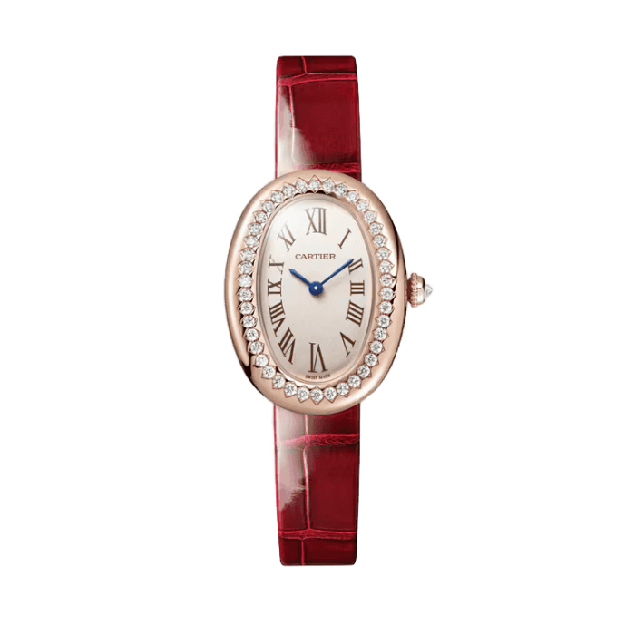 Cartier Baignoire Silver Leather 23.09mm - Image 1