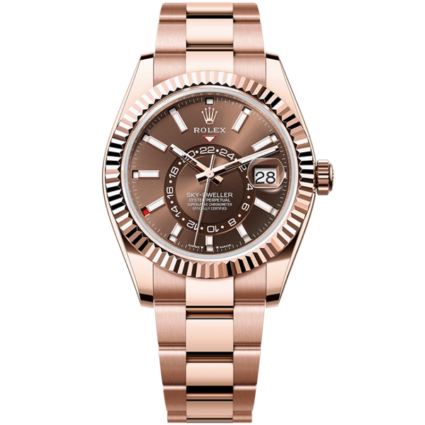 Rolex Sky-Dweller Chocolate Rose Gold 42mm