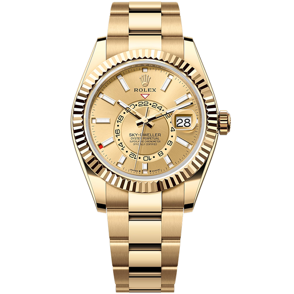 Rolex Sky-Dweller Champagne Yellow Gold 42mm