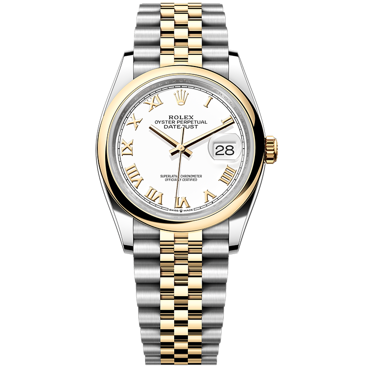 Rolex Datejust White Two-Tone 36mm - Image 1